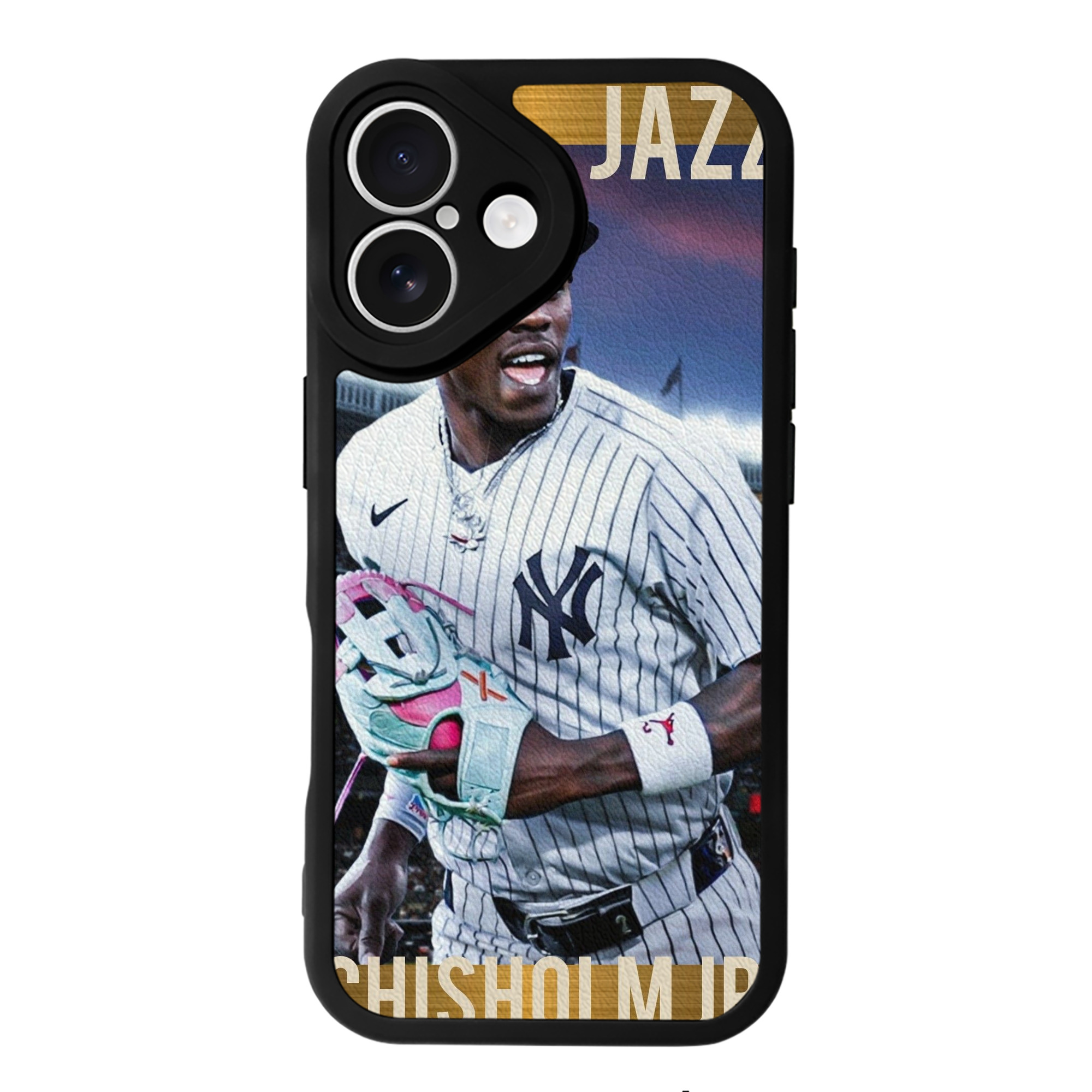 Jazz Chisholm Jr. 44 IPhone 16 Silicone Leather Case – UV Print, Lambskin Texture – Perfect Fit, Wireless Charging Compatible, Scratch Resistant, Precise Cutouts – Stylish Protection For IPhone 16